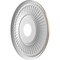 Ekena Millwork Berkshire PVC Medallion (Canopies up to 7"), 16"OD x 3 1/2"ID x 1"P, Metallic Champagne Mist CMP16BEECE - alternate 2